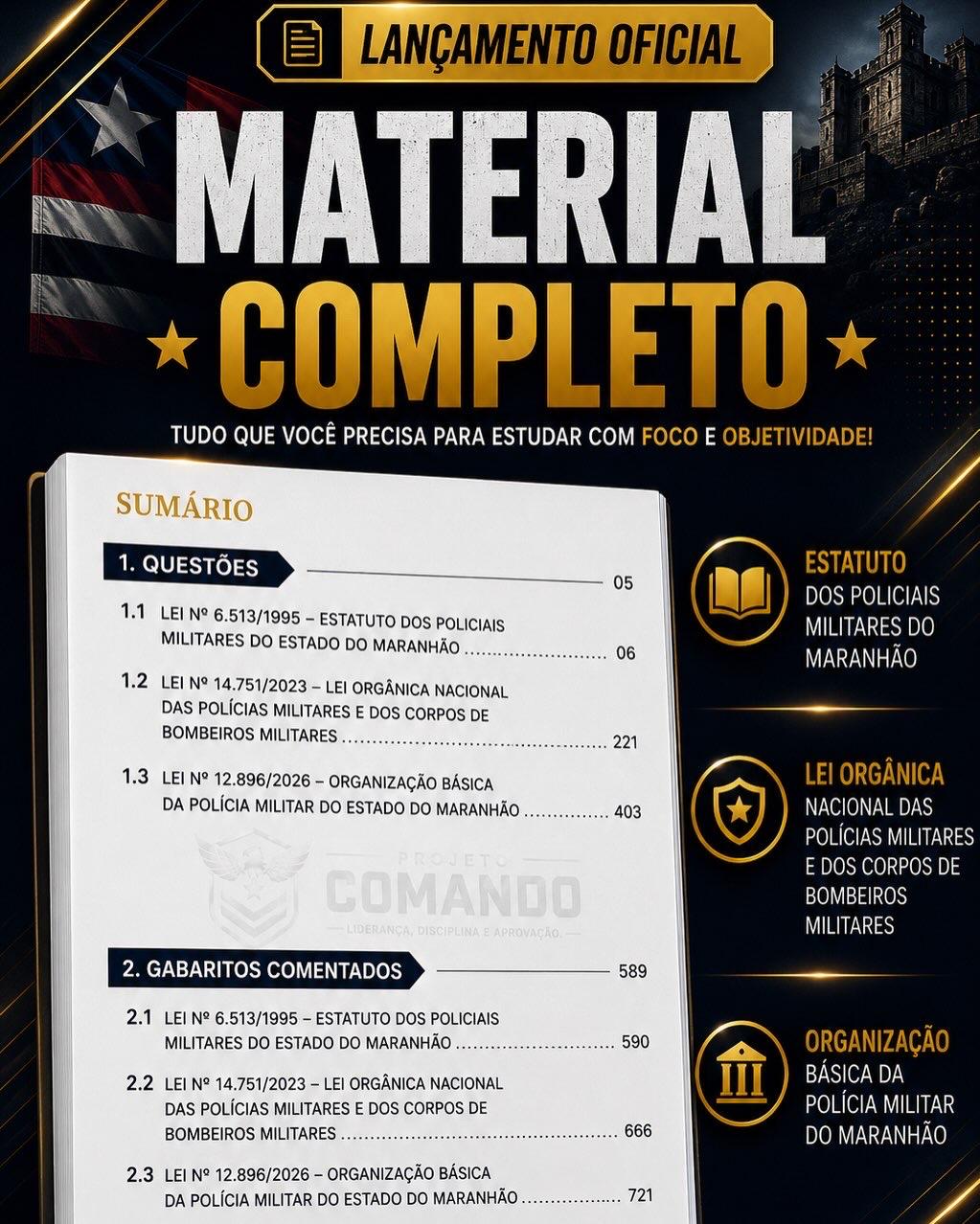 Caderno de Questões Comentadas - Polícia Militar do Maranhão — imagem 1