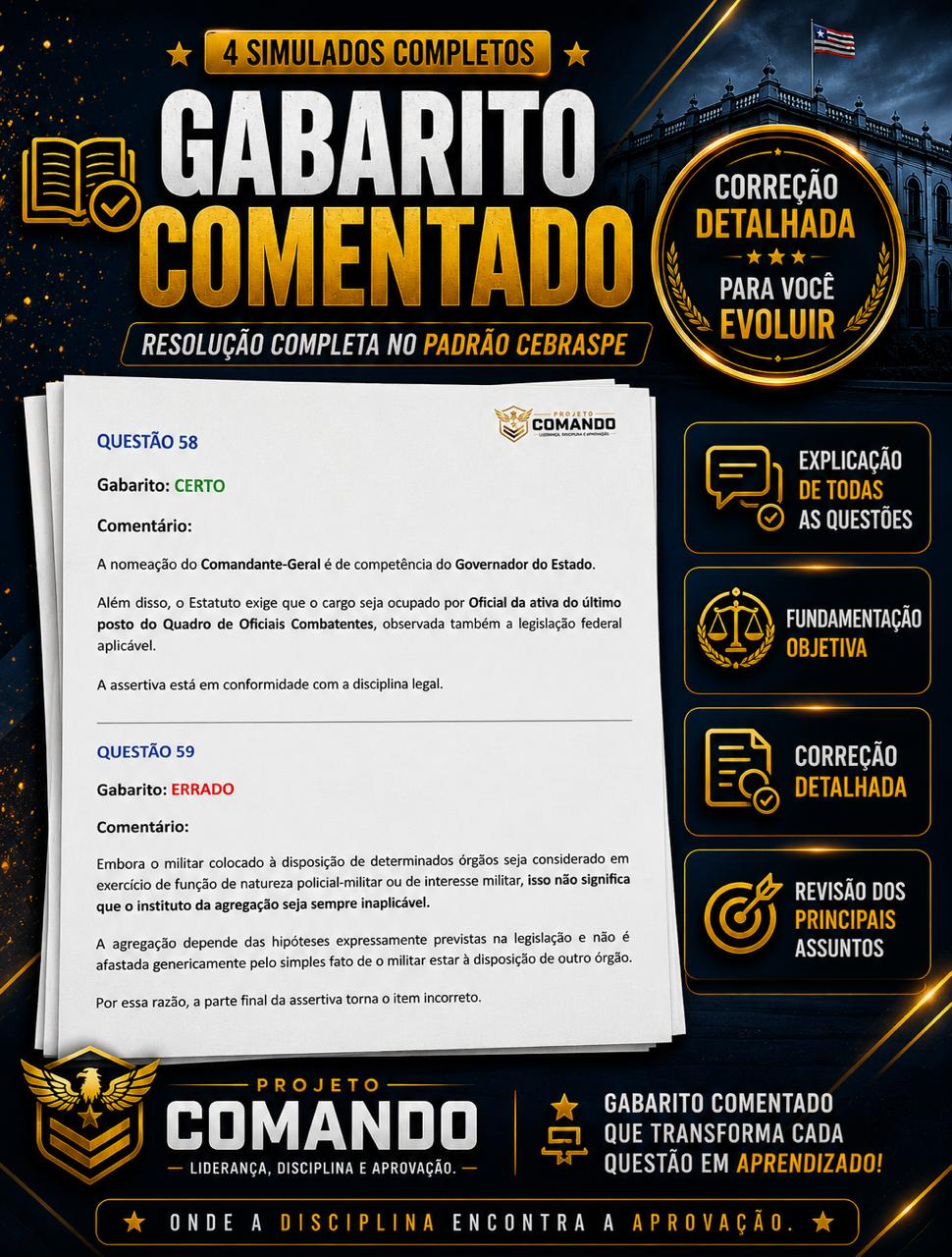 4 Simulados Completos e Comentados - Polícia Militar do Maranhão — imagem 2